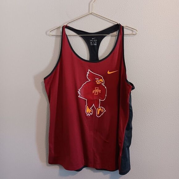 Nike Dri-Fit Tank Top Iowa State Cyclones Womens Size XXL Racerback ISU - Picture 1 of 6